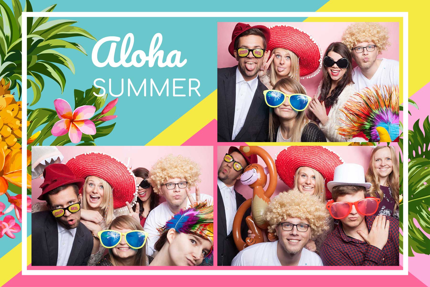 Photobooth printtemplate Aloha
