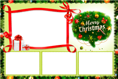 Photobooth printtemplate Christmas Merry - categorie Weihnachten