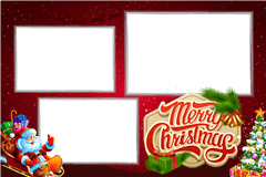 Photoboothprinttemplate Christmas Red – categorie Kerstmis