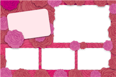 Photoboothprinttemplate Floral Bouquet – categorie Huwelijk