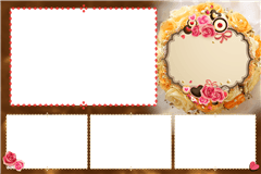 Photoboothprinttemplate Floral2 – categorie Huwelijk