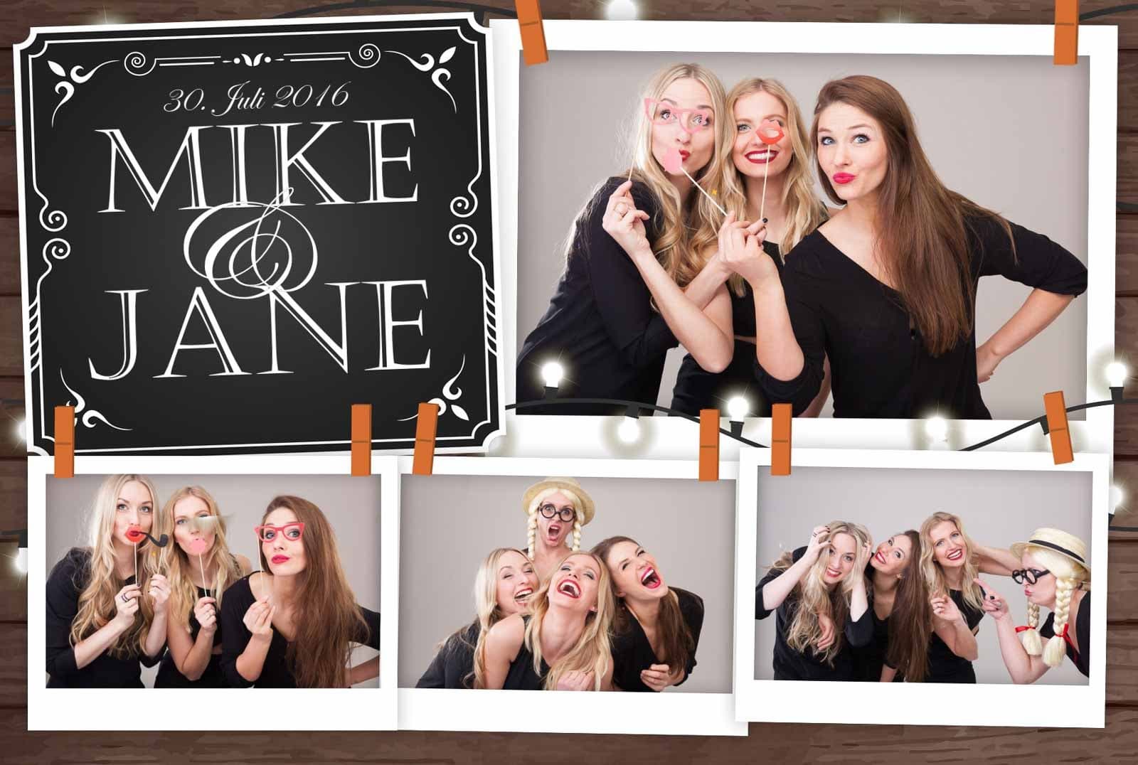 Photobooth printtemplate Rustic