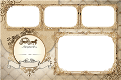 Photobooth printtemplate Vintage Fairytale - categorie Hochzeit