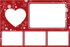 Photobooth printtemplate Wedding Red - categorie Hochzeit