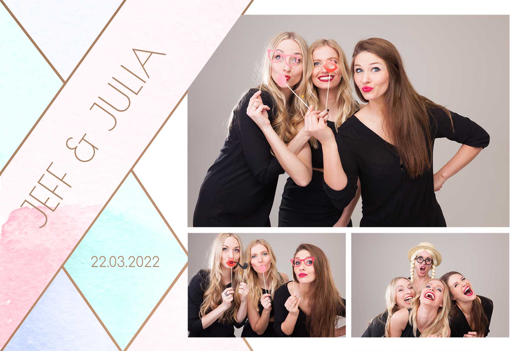 Photobooth printtemplate Watercolor